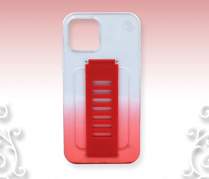 Grip2U GR-1313 Color Fade Transparent Mobile Case for iPhone 12 Pro Max - Red - Zoom Image