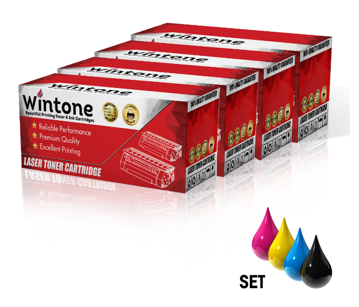 Wintone Compatible Set of 4 Pack Toner Cartridges C9720A C9721A C9722A C9723A 641A is compatible for HP Color LaserJet 4600 4610 4650 and Canon LBP 2510 85 - Black,Cyan,Yellow and Magenta - Zoom Image