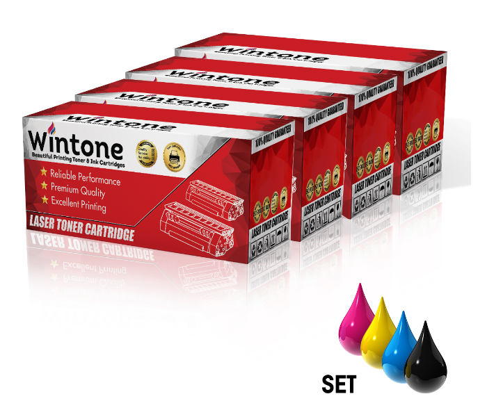 Wintone Compatible Toner Cartridge Replacement for HP 4 Pack Q3960A Q3961A Q3962A Q3963A 122A HP Color LaserJet - Black,Cyan,Yellow and Magenta - Zoom Image