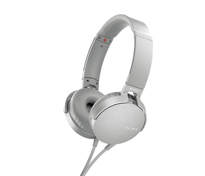 Sony MDR-XB550AP Extra Bass Headphones - Silver - Zoom Image