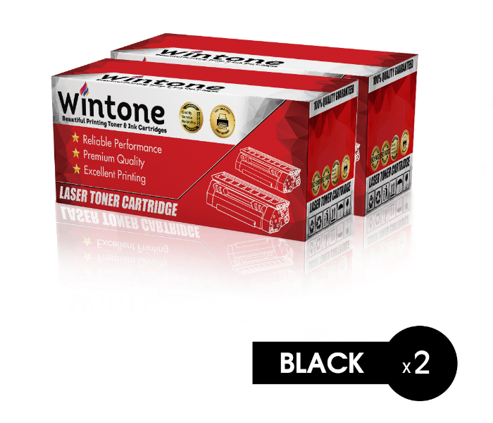 Wintone Set of 2 Pack SCX1610 ML4521 Laser Toner Cartridge is Compatible for Samsung SCX 4321 4521 F FR - Black - Zoom Image