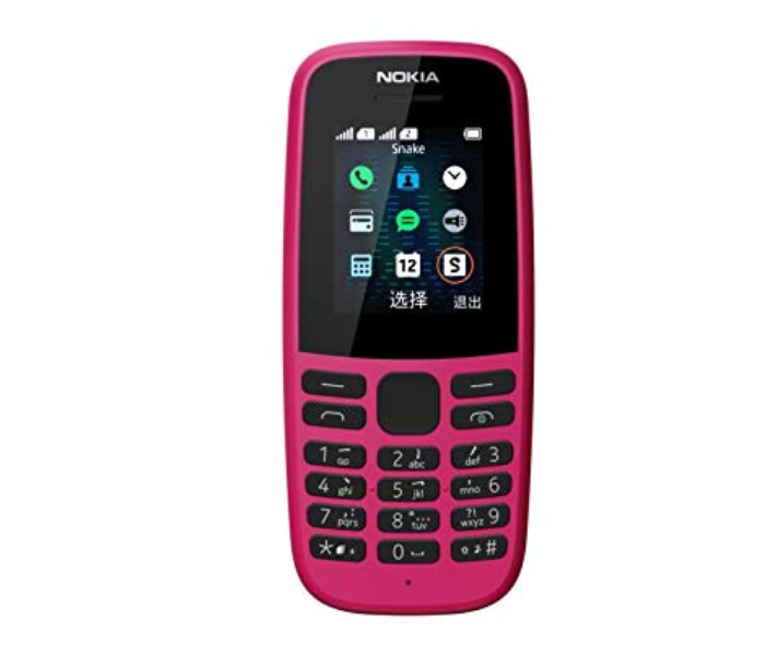 Nokia 105 Dual Sim Mobile Phone - Pink - Zoom Image 1