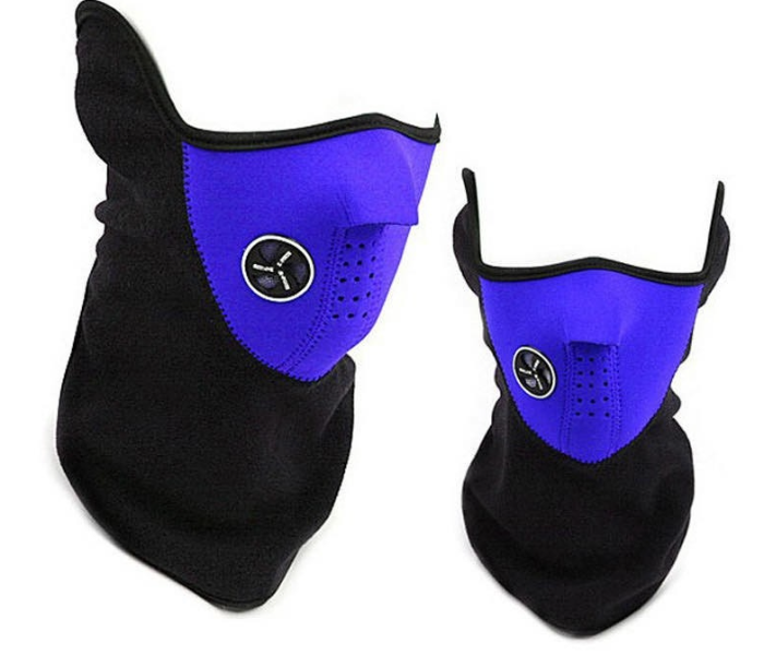 Half Face Mask for Cycling and Scooter Breathable Dust and Sun Protection - Blue - Zoom Image 1