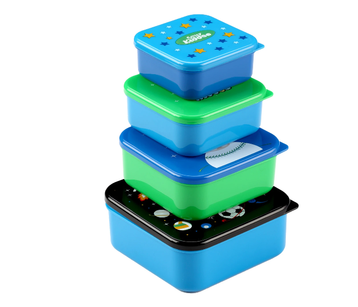 Smily Kiddos Multipurpose Container - Blue and Green - Zoom Image