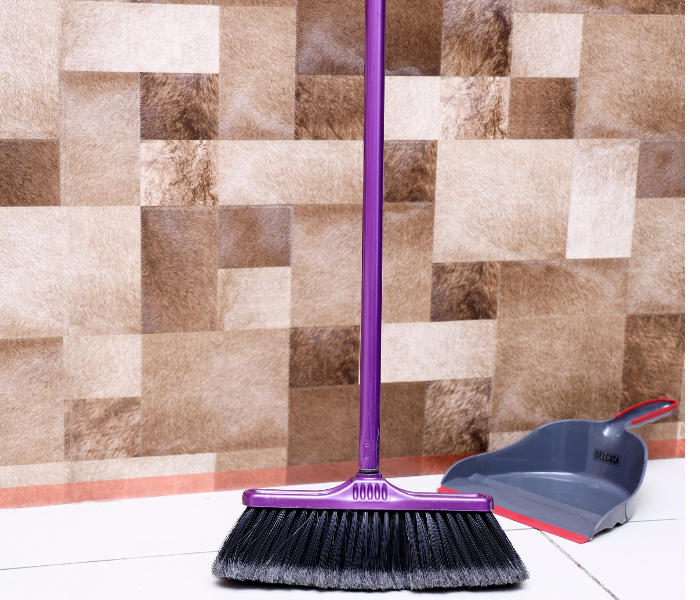 Royalford RF8406 Plastic Professional Floor Broom Turkey - Purple & Black - Zoom Image 5