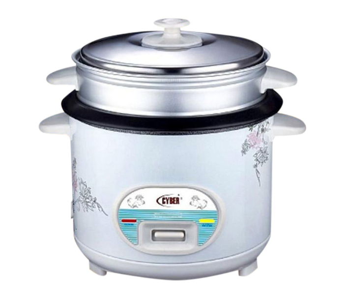 Electric CYRC-7174 Rice Cooker 1.8L with Steamer- White - Zoom Image 2