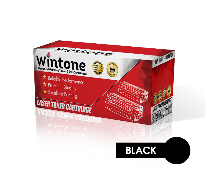 Wintone Set of 1 Pack Laser Toner Cartridge CF283X 83X CRG737 for Canon and HP LaserJet Pro MFP - Black - Zoom Image