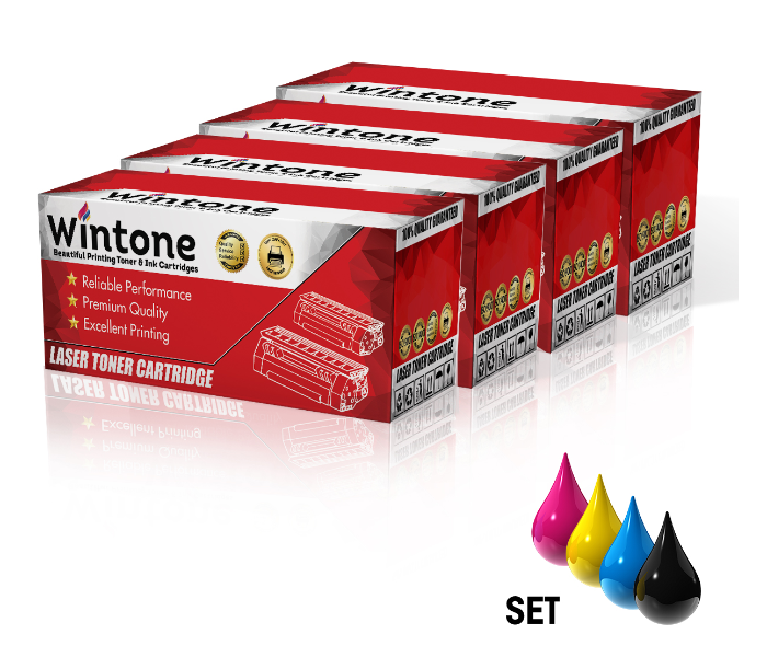 Wintone Compatible Set of 4 Pack Laser Toner Cartridge for Canon CEXV49 for Canon C3300 Series Black,Cyan,Yellow and Magenta - Zoom Image