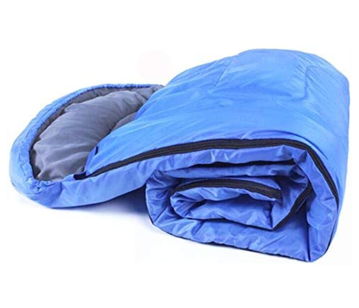 Envelope Hooded Outdoor Camping Sleeping Bag - Blue - Zoom Image 3