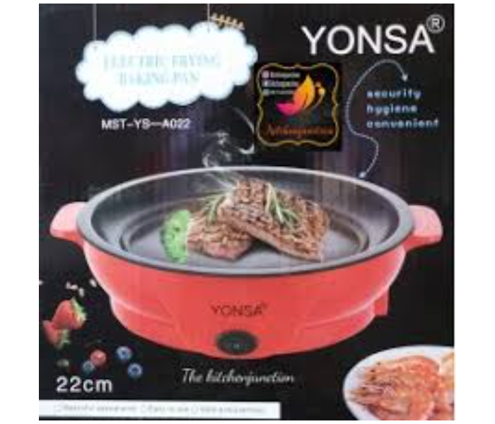 Yonsa Electric Frying Baking Pan- Red - Zoom Image