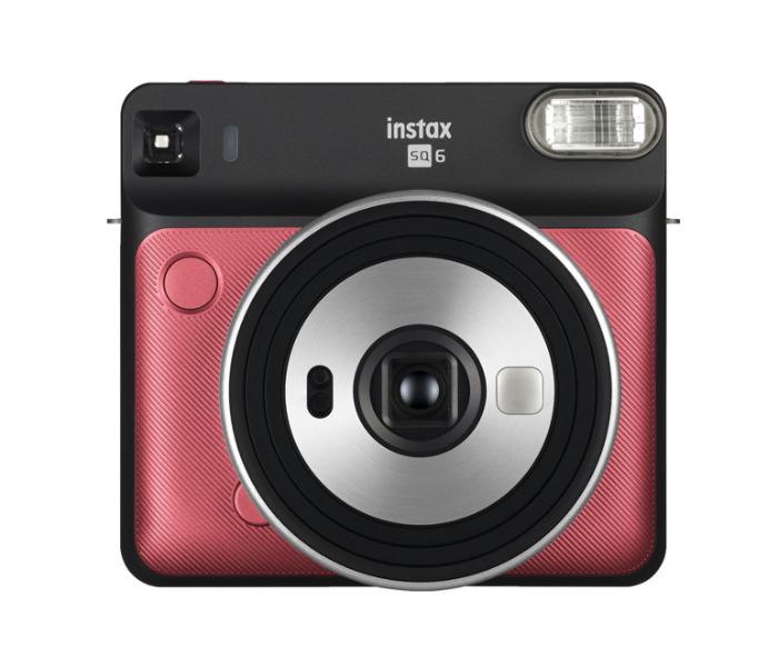 Fujifilm Instax Square SQ6 Instant Film Camera with 1 Pack Instax Square Instant Film - Ruby Red - Zoom Image 1