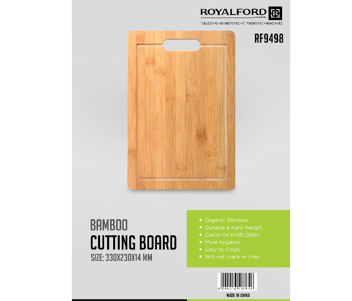 Royalford RF9498 Bamboo Cutting Board - Beige - Zoom Image 5