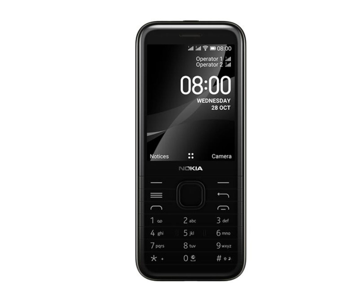 Nokia 8000 4G Basic Mobile - Black - Zoom Image 2