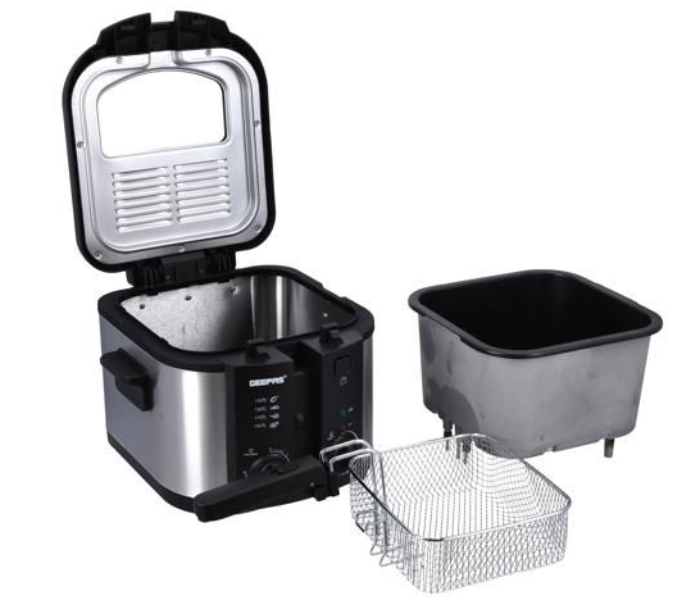 Geepas GDF36014 3 Litre Removable Non-Stick Inner Pot Deep Fryer- Black and Silver - Zoom Image 5