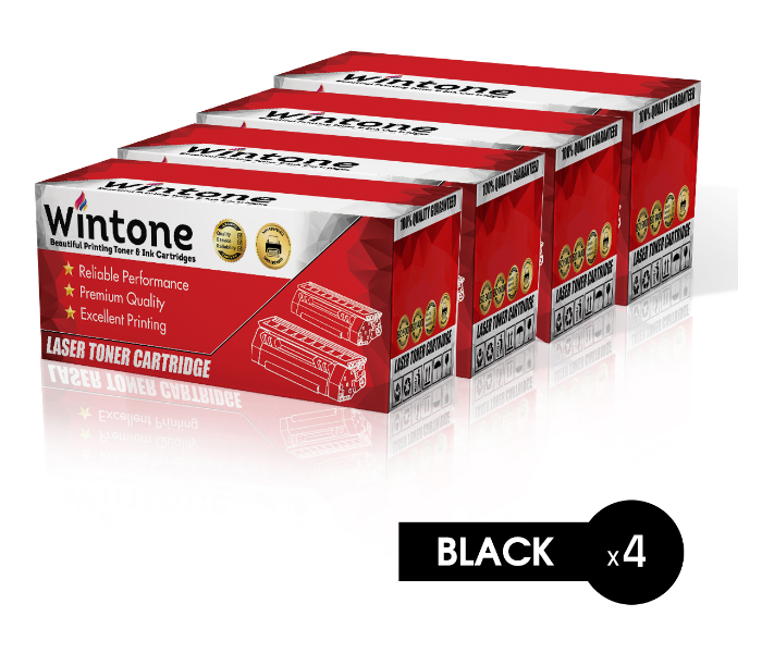 Wintone Set of 4 Pack TN3400 3437 3417 Laser Toner Cartridge is Compatible for Brother MFC HL DCP Series - Black - Zoom Image