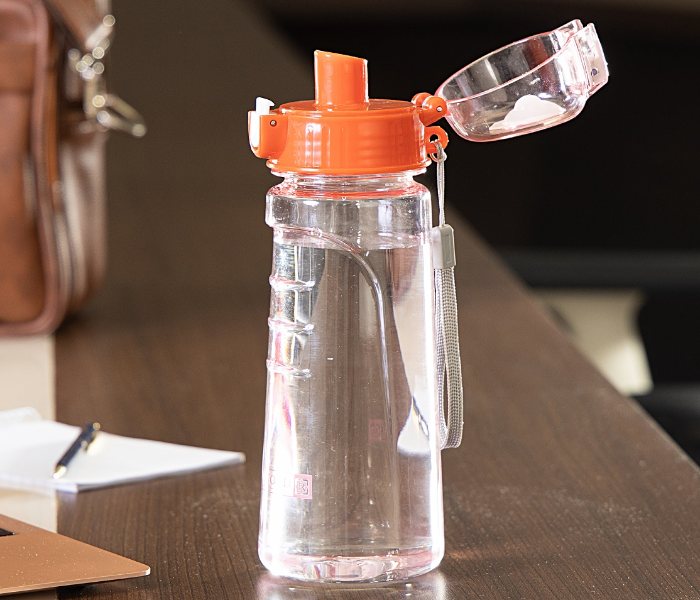 Royalford RF5223 550 ML Water Bottle - Clear & Orange - Zoom Image 3