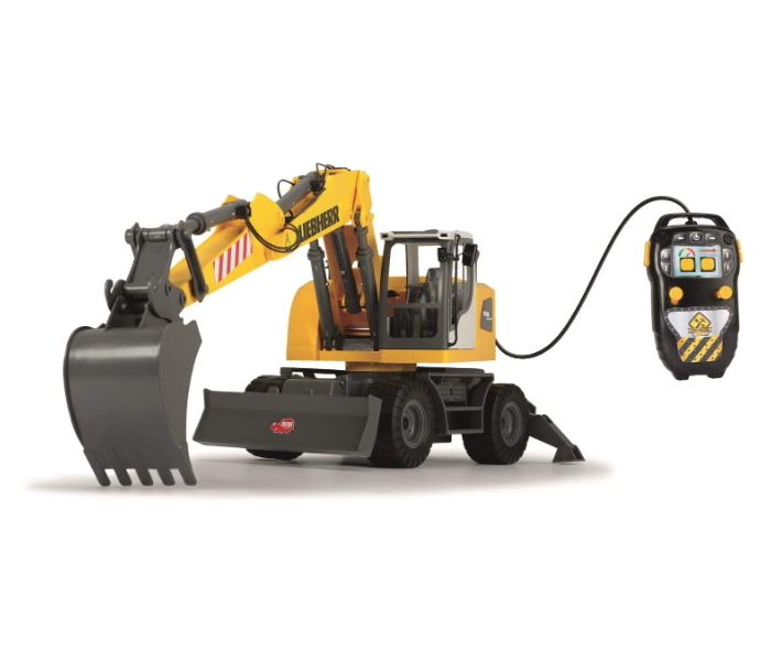 Dickie 203728000 Liebherr Excavator with Cable Remote Control - Yellow and Black - Zoom Image 2