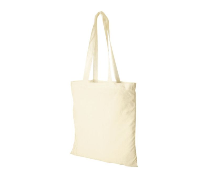 Plain Cotton Carry Bag - Beige - Zoom Image