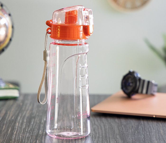 Royalford RF5223 550 ML Water Bottle - Clear & Orange - Zoom Image 2