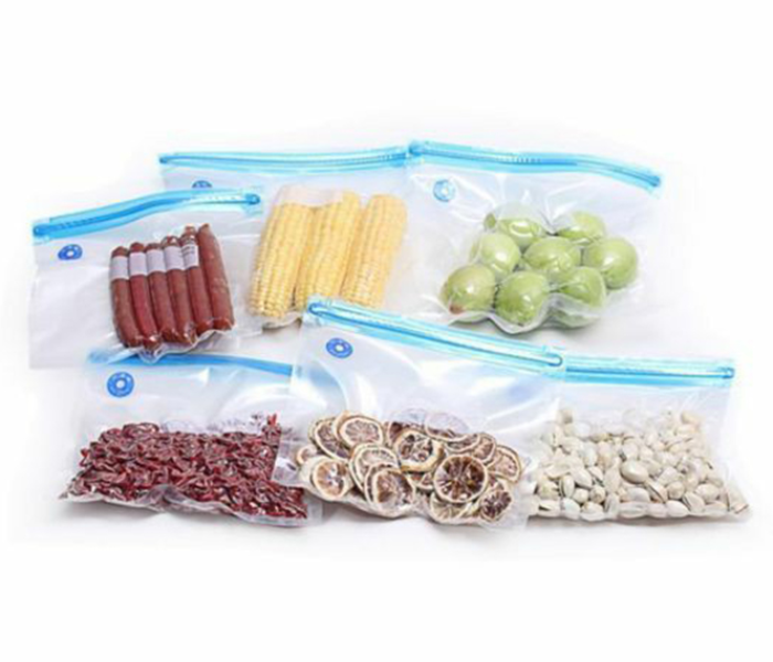 Royalford RF9374 50 Pieces Food Saver Vacuum Zipper Bags - Clear & Blue - Zoom Image 6