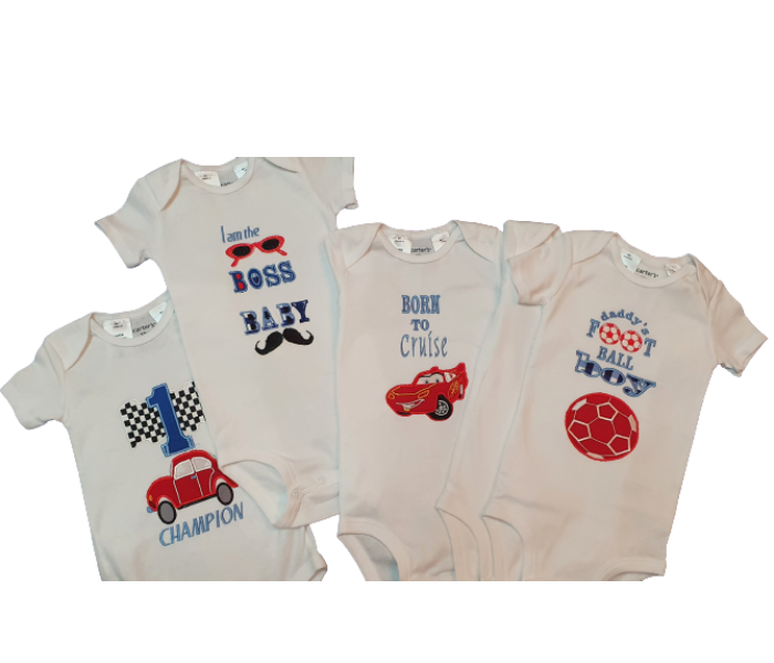 5 Customized Onesies for 6 to 9 Month Old - Zoom Image 1