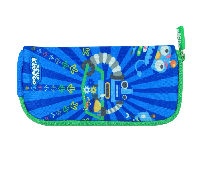 Smily Kiddos Mini Pencil Pouch - Blue and Green - Zoom Image