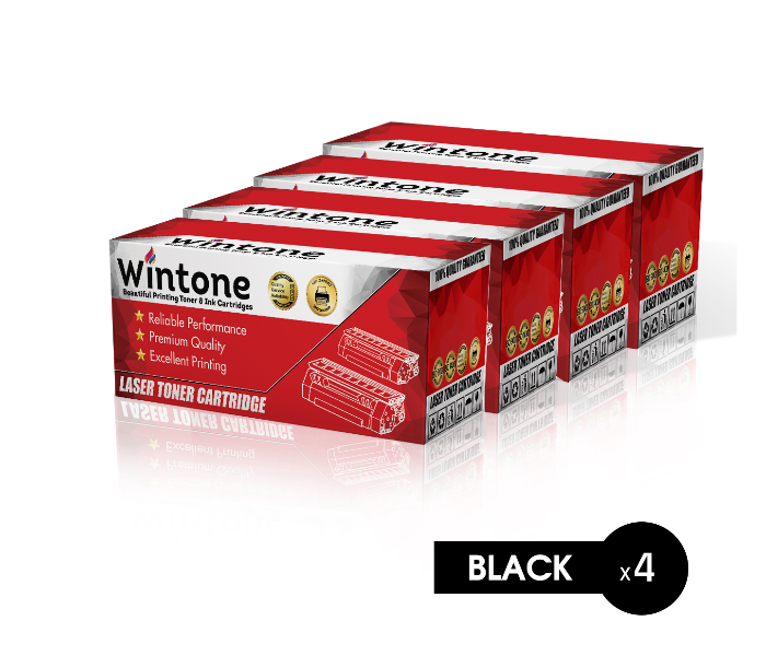 Wintone Set of 4 Pack Laser Toner Cartridge Q2613U 15A 24A for HP LaserJet - Black - Zoom Image