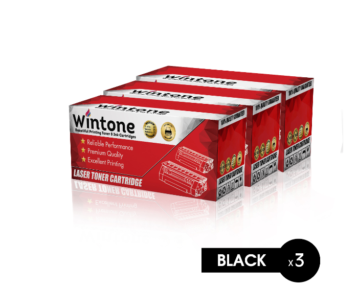 Wintone Set of 3 Pack Q5945A 45A Laser Toner Cartridge for HP LaserJet - Black - Zoom Image