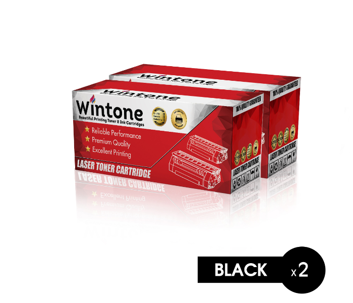 Wintone Set of 2 Pack Drum DR2100 360 Laser Toner Cartridges for Brother DCP - Black - Zoom Image