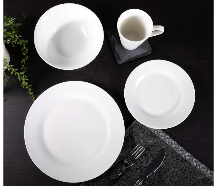 Royalford RF9343 16 Pcs Porcelain Dinner Set - White - Zoom Image 5