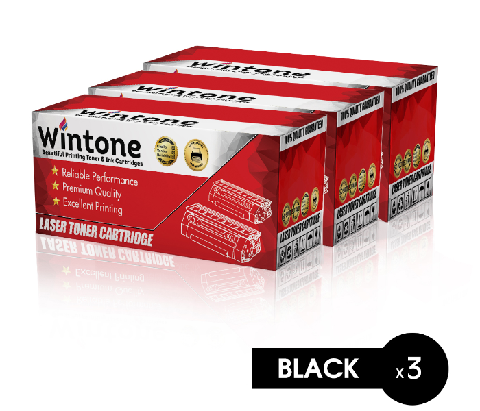 Wintone Set of 3 Pack X3117 3122 3124 3125 Laser Toner Cartridge is Compatible for Xerox Phaser - Black - Zoom Image