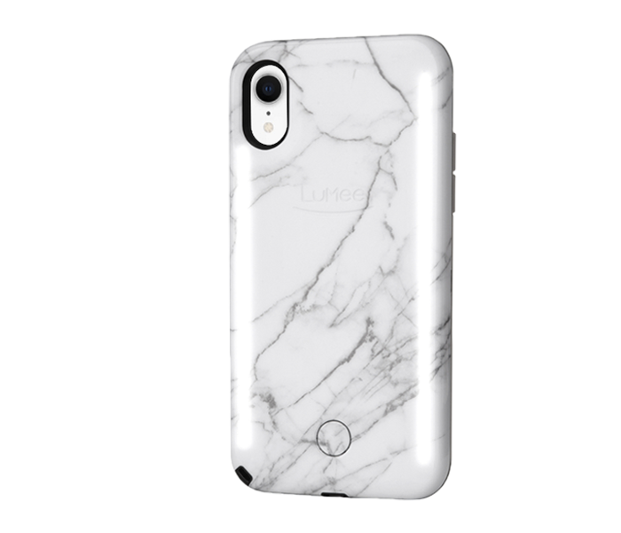 Lumee Duo for iPhone X - White Marble - Zoom Image