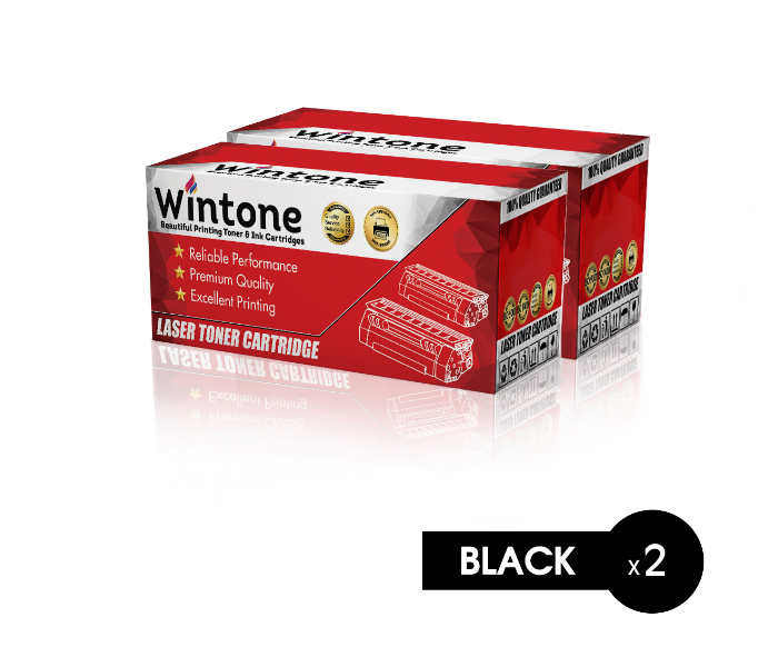 Wintone Set of 2 Pack Laser Toner Cartridge CF283A 83A for HP LaserJet Pro MEP - Black - Zoom Image