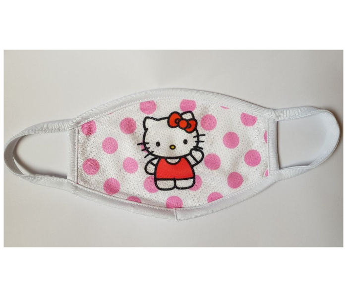 Kids Facemask With Hello Kitty Animated Character - Pink - Zoom Image