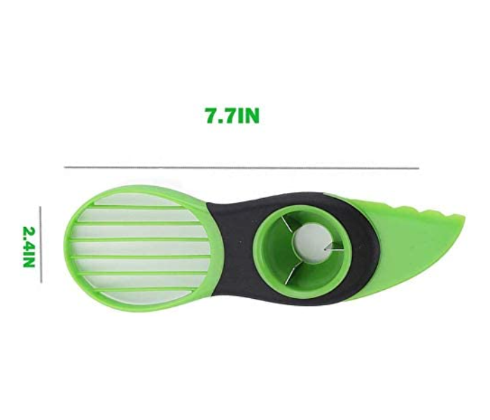 GTC 3 in 1 Avocado Tool Multifunctional Unique Slicer and Cutter - Green - Zoom Image 4