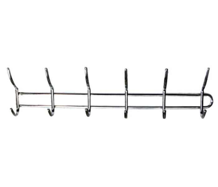 Royalford RF4705 Metal Hanger with 6 Hooks - Silver - Zoom Image 3