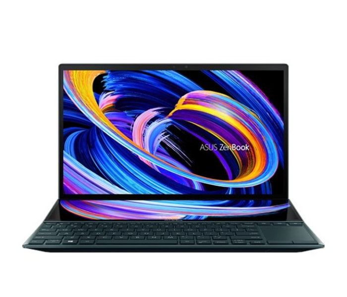 Asus ZenBook Duo UX482EG-HY004T 14 Inch FHD Intel Core  i7-1165G7 Processor 16GB RAM 1TB SSD 2GB Nvidia MX450 Graphics Windows 10 Touch with Stylus Pen - Blue - Zoom Image 1