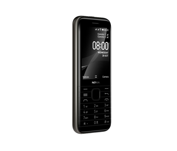 Nokia 8000 4G Basic Mobile - Black - Zoom Image 3