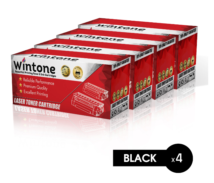 Wintone Set of 4 Pack ML2850 Laser Toner Cartridge is Compatible for Samsung ML 2400 Series - Black - Zoom Image