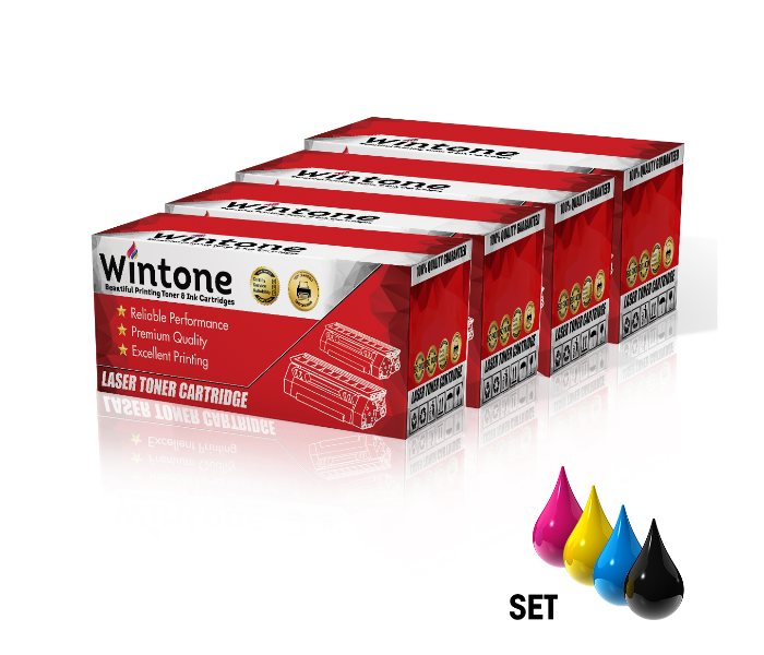 Wintone Compatible Set of 4 Pack Toner Cartridge TN221 TN241 TN261 for Brother DCP - Black,Cyan,Yellow and Magenta - Zoom Image