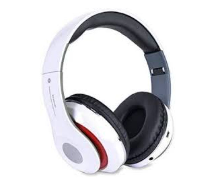 STN-13 Head-Mounted Wireless Bluetooth 4.1 Noise Canceling Headphones And Microphone with Fm and TF card Slot with All Smartphones - White - Zoom Image 1