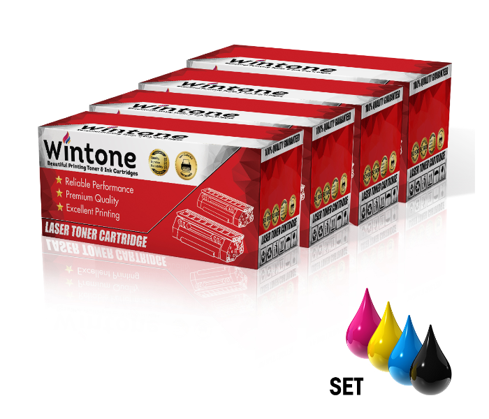 Wintone Compatible Set of 4 Pack Toner Cartridge TN210 TN230 TN240 for Brother DCP - Black,Cyan,Yellow and Magenta - Zoom Image