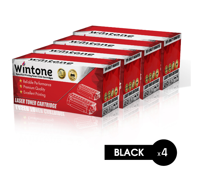 Wintone Set of 4 Pack MLTD203L Laser Toner Cartridge for Samsung ProXpress - Black - Zoom Image