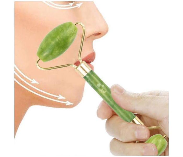 GTC Face Roller and Massage Stone for Skin Care Facial Massager Skin Tool for Anti Aging Skincare - Green - Zoom Image 3