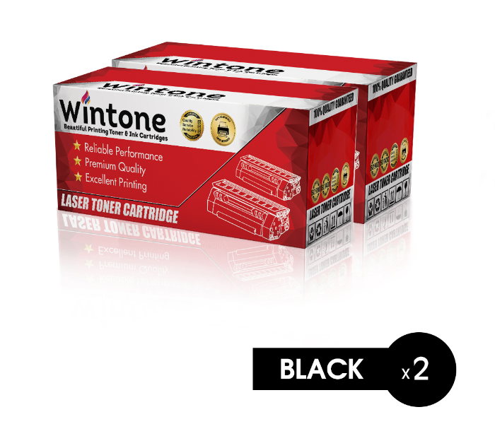 Wintone Set of 2 Pack X3117 3122 3124 3125 Laser Toner Cartridge is Compatible for Xerox Phaser - Black - Zoom Image