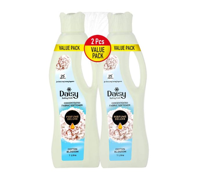 Daisy Set of 2 Pack 1 Liter Cotton Blossom Feeling Fresh Concentrated Fabric Softener Long Lasting Perfume Deluxe - Zoom Image