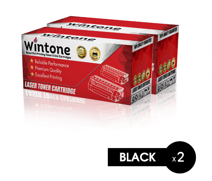 Wintone Set of 2 Pack ML1630 Laser Toner Cartridge is Compatible for Samsung ML 1630 1630 W SCX 4500 SCX 4500 W - Black - Zoom Image