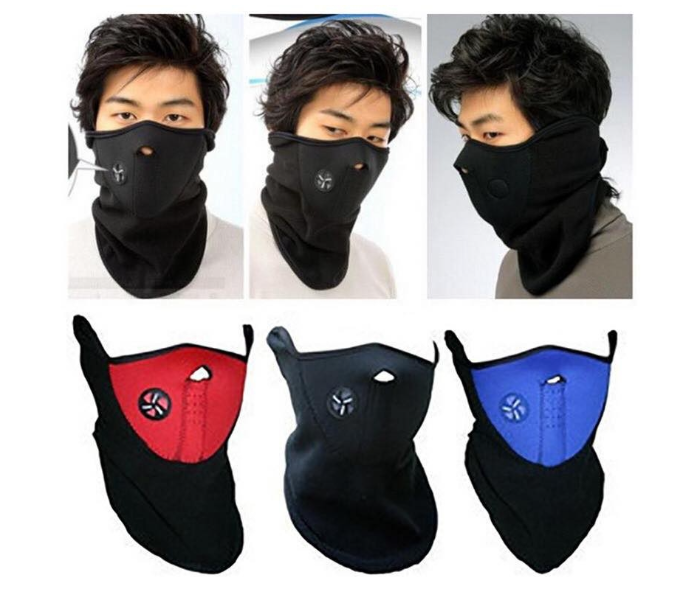 Half Face Mask for Cycling and Scooter Breathable Dust and Sun Protection - Red - Zoom Image 3