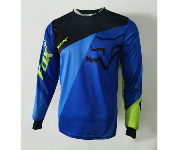 Sublimated FX2 Longsleeves Jersey EXTRA LARGE for Cycling and Scooters - Green - Zoom Image 1