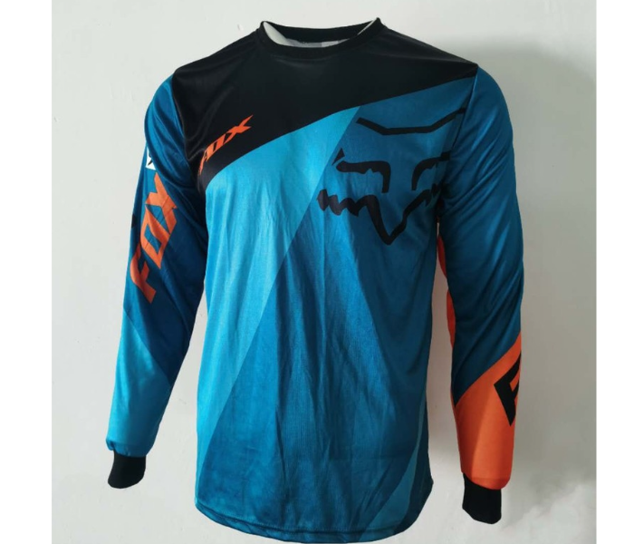 Sublimated FX2 Longsleeves Jersey EXTRA LARGE for Cycling and Scooters - Orange - Zoom Image 1